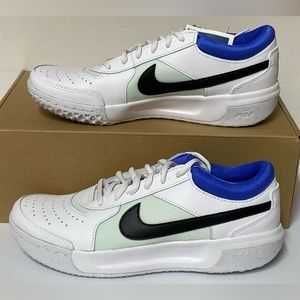 NikeCourt Wmns Zoom Court Lite 3 White Black Women Tennis Shoes DH1042103 SZ 8.5